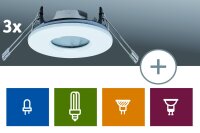 Paulmann 2easy Premium Einbauleuchten 3er Spot-Set starr IP65 51mm Weiß