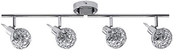 Nice Price Nice Price Spotlights A12 Balken 4x33WG9 230V Chrom Metall