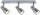 Paulmann Spotlights MeliLED Balken 3x3,5W GU10 230V Nickel satiniert Metall