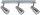 Paulmann Spotlights MeliLED Balken 3x3,5W GU10 230V Nickel satiniert Metall