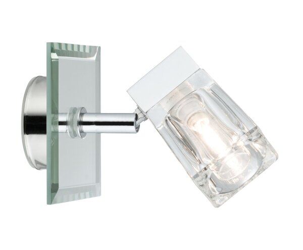 Paulmann WallCeiling Trabani IP44 20W G9 Chrom/Transparent 230V Metall/Glas