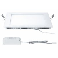 Paulmann Premium Einbauleuchten Set Panel eckig LED 1x8W 6500K 8VA 230V/350mA 210mm Weiß m/Alu