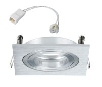 Paulmann Premium Einbauleuchten Drilled Alu eckig...