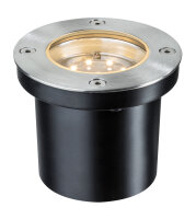 Paulmann Special Einbauleuchten Set Boden rund LED 3x1,2W 2700K 6VA 230/12V 98mm Edelstahl/Metall