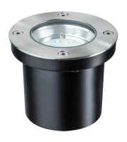 Paulmann Special Einbauleuchten Set Boden rund LED 3x1,2W 2700K 6VA 230/12V 98mm Edelstahl/Metall