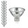 10x  Paulmann Halogen leuchtmittel Security Halo+ 28W GU5,3 12V 51mm 36° Silber