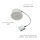 9x 5W Paulmann Einbauleuchten Set Coin Satin eckig schwenkbar inkl Mili LED 3000K, 51mm Eisen/Alu Zink Silber Einbau Warmweiss