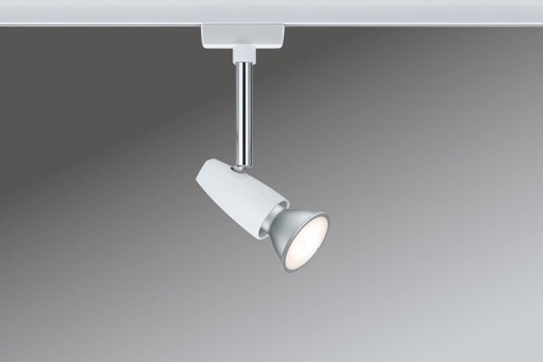Paulmann URail Schienensystem Light&Easy Spot BarelliLED 1x6,5W GU10 230V Weiß/Chrom Metall