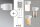 Paulmann Special Aufbauleuchte Set AmbientLED IP44 Wand LED 1x2,4W 230V 100mm Weiß matt/Alu Zink