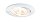 Paulmann Premium Einbauleuchten Set Coin klar rund schwenkbar LED 3x6,8W 2700K 230V 51mm Weiß matt/Alu Zink