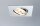 Paulmann Premium Einbauleuchten Set Coin klar eckig schwenkbar LED 3x6,8W 2700K 230V 51mm Chrom