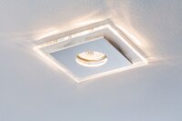 Paulmann Premium Einbauleuchten Set single Layer 3x40W 230V GU10 120x120mm Alu gebürstet/Glas