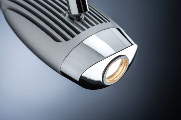Paulmann URail Schienensystem LED Spot Flood 1x10W Chrom matt/Chrom 230V Metall