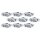 3/6 oder 9-er Set LED Einbaustrahler 3,5W 230V GU10 51mm Chrom/Metall  Warm-Weiss inkl. LED