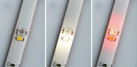 Paulmann Farbwechsel  LED Stripe Set 4,8m RGB + Warmweiß 18,8W 230/12V 12V Lichterkette mit Fernbedienung, Flexibel LED Schlafzimmer, TV