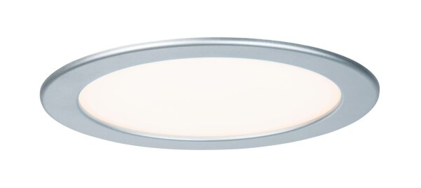 Paulmann Quality Einbauleuchten Set Panel rund LED 1x18W 2700K 230V 220mm Chrom matt/Kunststoff