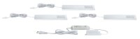 Paulmann Möbel Aufbauleuchte Set Pattern lang LED 3x2,2W 12VA 230/12V 190x66mm Chrom matt/Kunst.