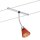 Paulmann Seil- und Schienensystem CombiEasy Spot Curcuma 1x35W GU4 Chrom/Orange transparent 12V Metall/Glas