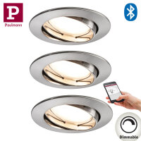 3x Paulmann SmartHome Bluetooth Goal Einbauleuchten Set...