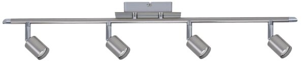 Paulmann Spotlight Georgia max 4x10W GU10 Nickel gebürstet 230V Metall