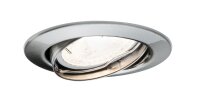 Paulmann Decke Einbauleuchten Set LED schwenkbar 3x425 lumen 3x6,5W 230V GU10 51mm Eisen gebürstet/Metall