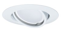 Paulmann Einbauleuchten Set LED schwenkbar 1x4,5W 230V GU10 51mm Weiß matt/Metall