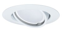 Paulmann Einbauleuchten Set LED schwenkbar 1x4,5W 230V GU10 51mm Weiß matt/Metall