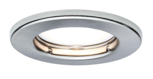 Paulmann Einbauleuchten Set LED starr 1x4,5W 230V GU10 51mm Eisen gebürstet/Metall