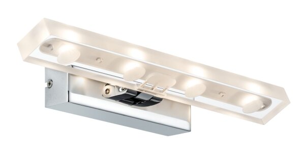 Paulmann Galeria LED Bilderleuchte Block 5W Chrom/transparent 230V Metall/Acryl