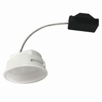 MILI 10er Set Einbauleuchten 5W 4000K Tageslicht 230V 400 lumen Klar  inkl. austauschbare LED Modul geringe Einbautiefe