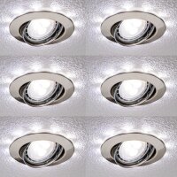 938.01.2 6x  Paulmann Premium 4,5W LED Einbauleuchtenn Kaltweiss 6x250lem+6x 50 lumen Komplett inkl . Zubehör