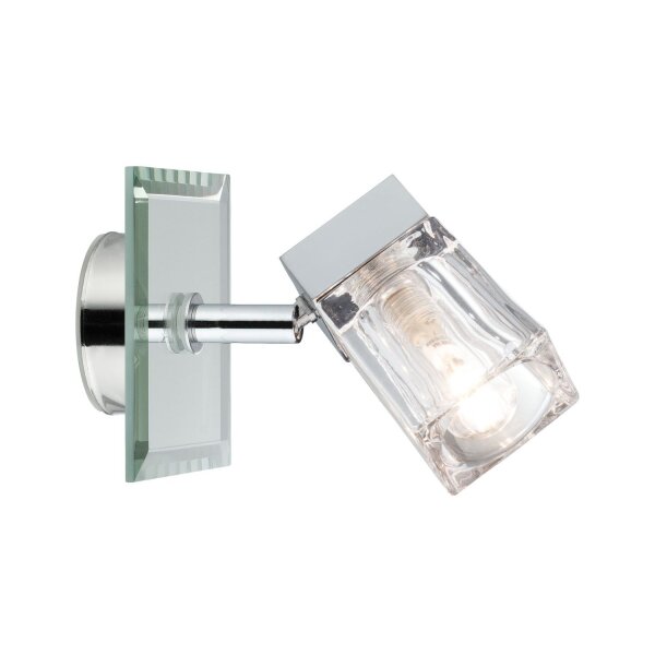 Paulmann WallCeiling Trabani IP44 max. 20W G9 Chrom/Transparent 230V Metall/Glas
