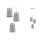 Paulmann Neordic Norell Pendelleuchte max 3x20W E27 Grau/Weiß matt/Gold Beton