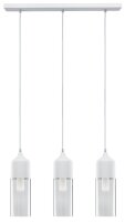 Paulmann Neordic Vanja Pendelleuchte max.3x20W E27 Weiß matt/Klar 230V Glas/Metall