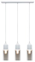 Paulmann Neordic Vanja Pendelleuchte max.3x20W E27 Weiß matt/Klar 230V Glas/Metall