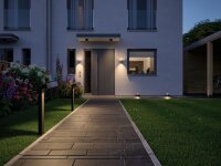 2er Pack Paulmann Aussenleuchte Deckenleuchte IP44 660 Lumen 4000K 5,3 W 55° Anthrazit Neutralweiß