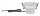 927.42 Premium EBL Helia rund schwb LED 2700K 8,7W 700mA 92mm ws matt Alu Acr