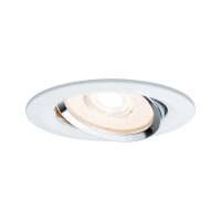 Paulmann Premium Einbauleuchten Set Reflector Coin rund schwenkbar dimmbar LED 3x6,8W 230V Weiß Chrom/Alu