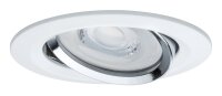 Paulmann Premium Einbauleuchten Set Reflector Coin rund schwenkbar dimmbar LED 3x6,8W 230V Weiß Chrom/Alu
