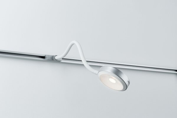 Paulmann URail Syst LED Leseleuchte Discus 1x5,5W Chrom matt 230V Metall/Kunststoff
