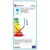 998.81  Paulmann Premium EBL Helia eckig schwb LED 2700K 13W 1,4A 115x115mm Chrom Alu Acr