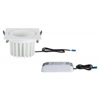 Paulmann 998.86 Premium EBL Set Helia eckig schwenkbar LED 4000K 13W 230V/1,4A 115x115mm Weiss matt Alu Acryl