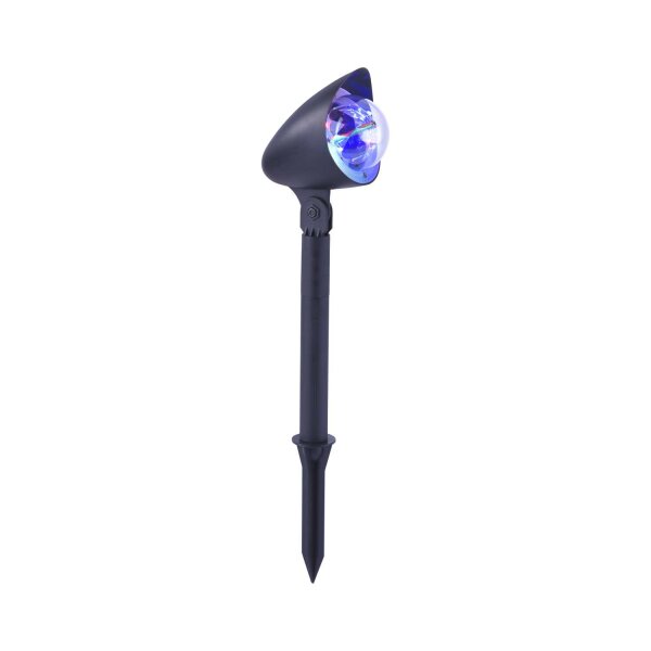 DISCO Leuchten Direkt Erdspießleuchte, schwarz 1xLED-Board 3W RGB Aussenleuchte, IP44