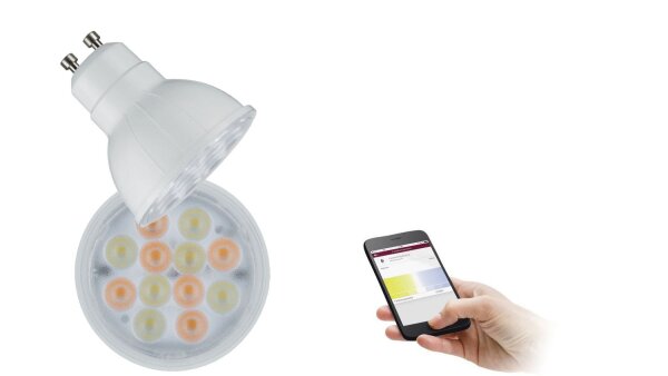 Paulmann SmartHome Zigbee Gatria LED Reflektor 4,8W GU10 230V Klar Tuneable White dimmbar