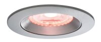 Paulmann SmartHome Zigbee Lens Einbauleuchten Set IP44 LED 3x4,8 W RGBW starr 230/24V 36W 80mm Chrom matt/Alu