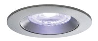 Paulmann SmartHome Zigbee Lens Einbauleuchten Set IP44 LED 3x4,8 W RGBW starr 230/24V 36W 80mm Chrom matt/Alu