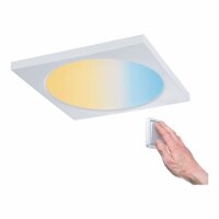 Paulmann Premium Einbaupanele 92802 eckig weiß matt IP65 900Lm 9W 2000-4000K 3 helligkeits Stufen ergibt 90W Licht - Ausschnitt 15cm