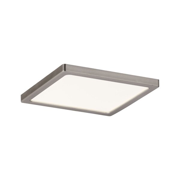 Paulmann Einbauleuchten Set Panel Areo eckig dimmbar IP44 1x8W 3000K 230V 120x120mm Nickel matt/Kunststoff