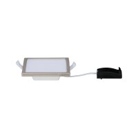Paulmann Einbauleuchten Set Panel Areo eckig IP23 LED 1x8W 3000K 230V 120x120mm Nickel matt/Kunststoff