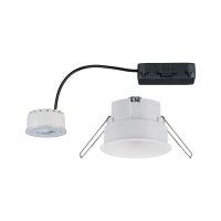 Paulmann Einbauleuchten Set Cymbal Coin warmdim blendfrei 1x6,5W/480 lumen 230V 2000-2700K Weiß matt